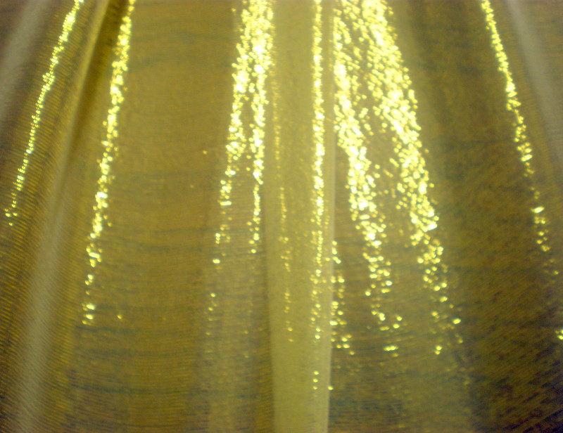 12. Lt. Gold Silk Metallic Crinkle Lame